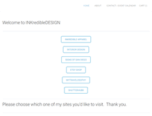 Tablet Screenshot of inkredibledesign.com